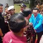 Ketua Umum KNPI Abdul Aziz menghadiri Jambore Bela Negara FKPPI di Ragunan Jakarta Selatan.