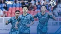 Taisei Marukawa mencetak gol pembuka PSIS Semarang ke gawang Dewa United pada pekan ke-24 BRI Liga 1 2022/2023 di Stadion Jatidiri, Semarang, Senin (13/2/2023). (foto: Instagram @liga1match)