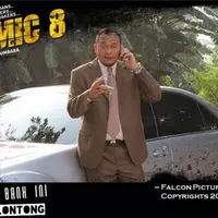 Cak Lontong main di film komedi 'Comic 8'. Foto: Twitter
