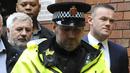 Pemain Everton, Wayne Rooney saat menjalani sidang di pengadilan Stockport Magistrates Stockport, Inggris, (18/9/2017). Kehadiran Rooney di pengadilan karena kedapatan mengemudi saat mabuk. (AP/Rui Vieira)