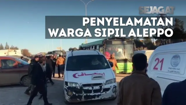 Warga sipil ditolong oleh sebuah LSM asal Turki