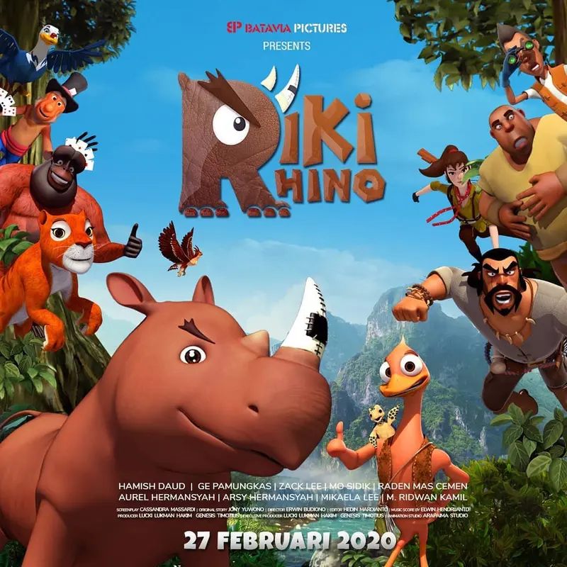 Film Riki Rhino mengangkat kehidupan hewan-hewan langka di Indonesia (https://www.instagram.com/p/B7VOZB7HdFH/)