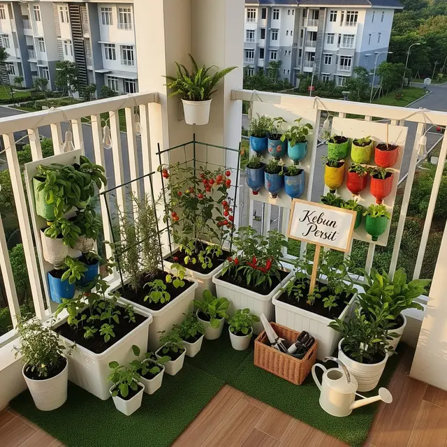 Kebun Sayur untuk Ibu Persit di Komplek TNI (Gemini AI)