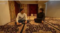 Andre Taulany Takjub Masuk Musala Bergaya Maroko di Rumah Atta Halilintar.&nbsp; foto: Youtube Taulany TV