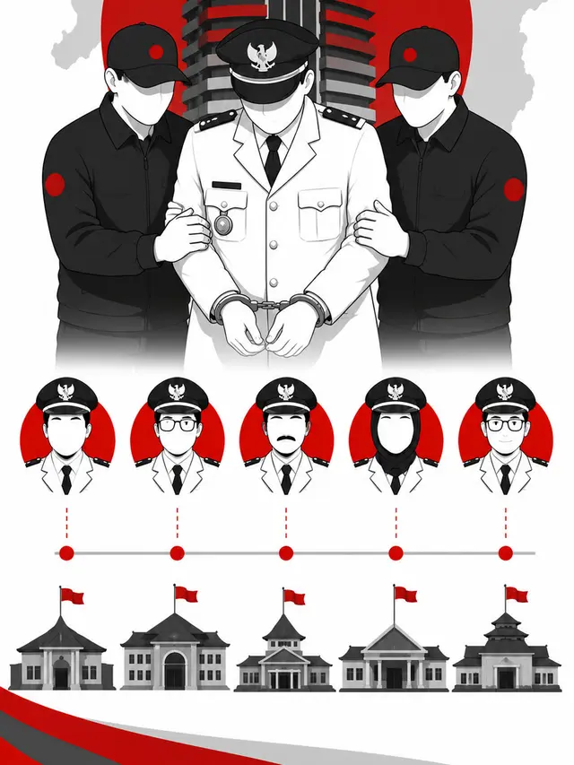 Infografis Daftar Terbaru Bupati di Jateng Ditangkap KPK.