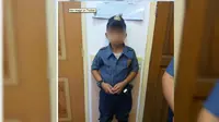 Bocah laki-laki asal Filipina diringkus polisi karena diduga telah melakukan pemerasan di jalan bebas hambatan (tol) di Pasay City,Filipina.