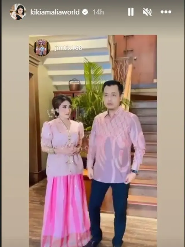 Kiki Amalia dan Agung Nugraha gelar acara lamaran (Foto: Instagram jimtix168)