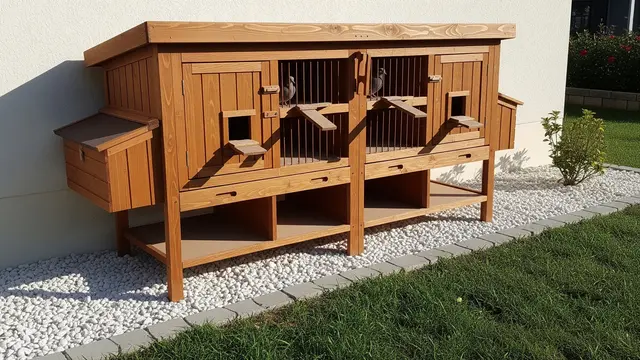Desain Halaman Rumah Ada Kandang Burung Dara (AI)