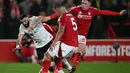 Laga lanjutan Liga Premier Inggris 2024/2025 antara Nottingham Forest dan Liverpool berakhir imbang 1-1. (Paul ELLIS/AFP)