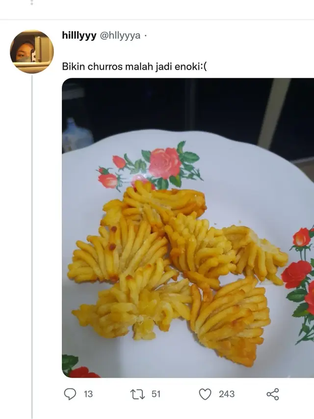 6 Potret Churros Gosong Ini Auto Gagal Dijadikan Sajian Lebaran