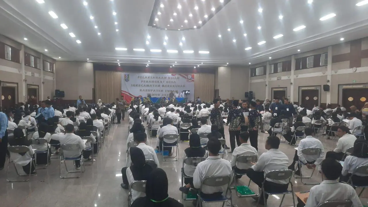 Suasana seleksi perangkat desa di Tuban. (Istimewa)