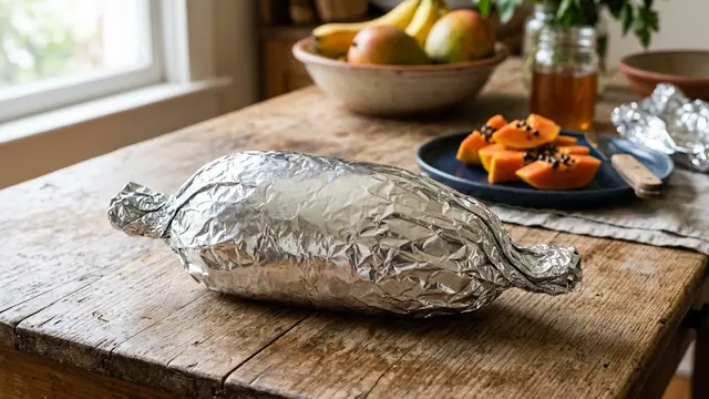 Trik Pakai Aluminium Foil untuk Pepaya/AI Generated