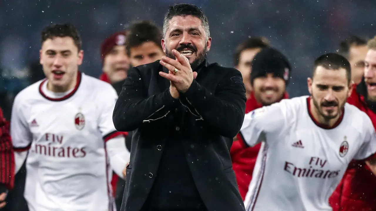 Selebrasi Pemain AC Milan Usai Singkirkan Lazio di Semifinal Coppa Italia