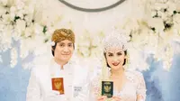 Potret Pernikahan Kevin Aprilio dan Vicy Melanie. (Sumber: Instagram.com/thebridebestfriend)