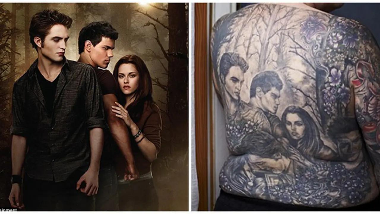 Twilight Portrait & Twilight Tatto (c) Dailymail