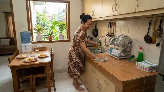 Kebiasaan Pagi agar Rumah Tetap Rapi/AI Generated