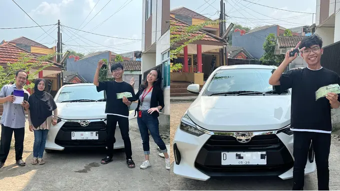 Usai Viral di Medsos, Pria Asal Cimahi Ini Resmi Terima Mobil Seharga Rp1 dari Flash Sale Rp1 Shopee