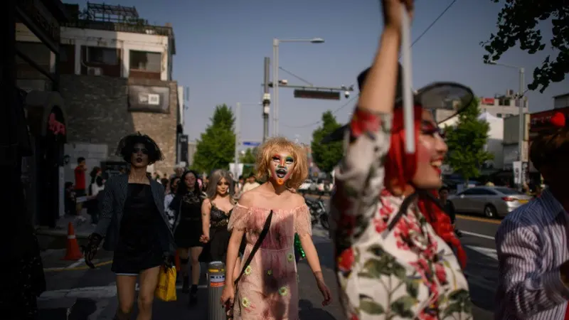 Pawai LGBT untuk pertama kalinya dalam sejarah digelar di Korea Selatan (AFP/Ed Jones)