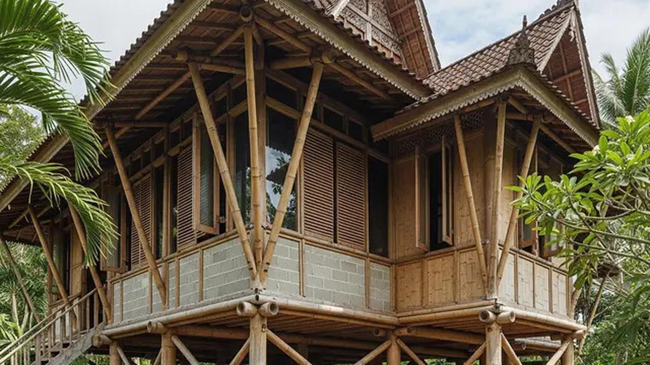 10 Inspirasi Desain Rumah Kecil Batako dan Bambu Hemat Biaya, Nyaman dan Estetis
