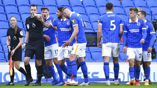 Drama Gol Usai Peluit Panjang, Manchester United Tundukkan Brighton Hove Albion