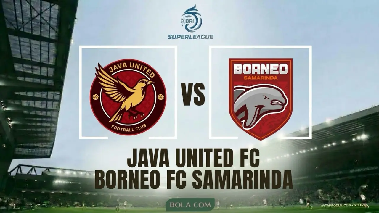 Ilustrasi Java United FC Vs Borneo FC