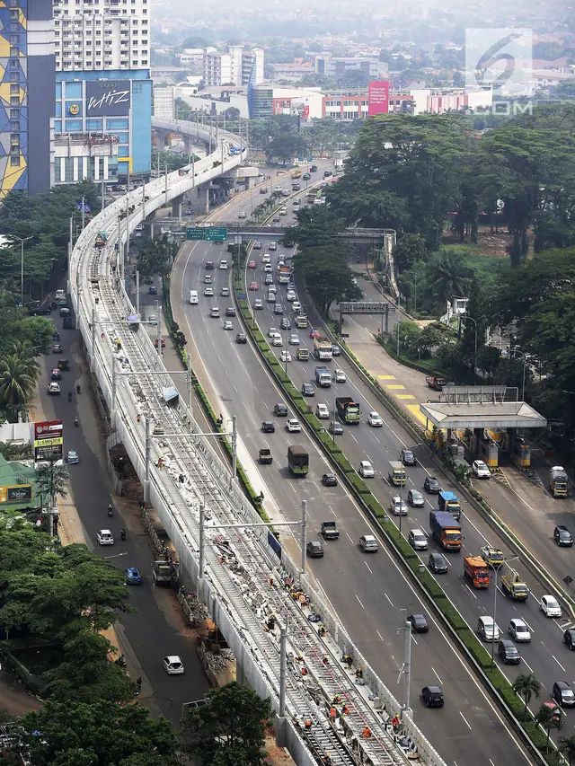 Pantauan Udara, Begini Progres Pembangunan Jalur Layang MRT