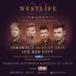 Poster konser Westlife (Instagram/ fullcolorparty)