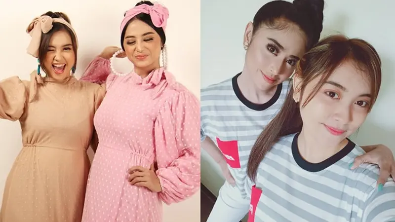 Selalu Kompak, Ini 6 Potret Dewi Perssik dan Lebby Wilayati Pakai Baju Kembar