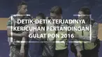 Video detik-detik terjadinya kericuhan pada pertandingan semi final gulat PON 2016 antara Kalimantan Selatan melawan Kalimantan Timur.