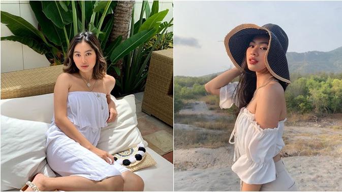 7 Gaya Liburan Amara Sophie Pemain Sinetron Anak Band yang ...
