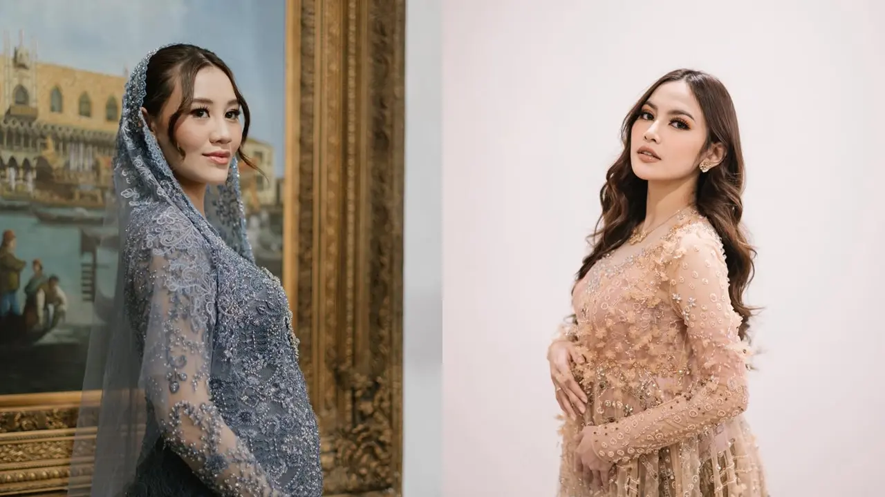 Kebaya Artis di Acara Mitoni