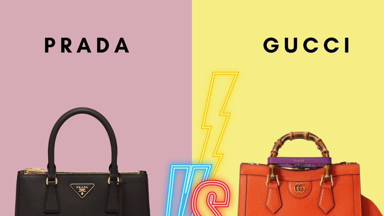 ilustrasi brand prada vs gucci