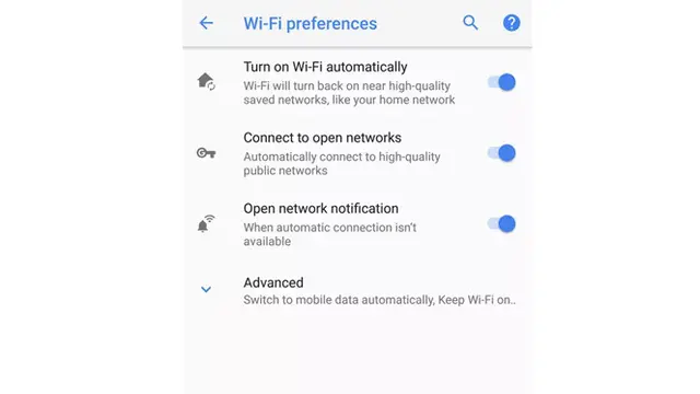Auto-enable Wi-Fi