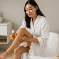 Ilustrasi tips menggunakan body oil. Foto: Ilustrasi AI/ChatGPT