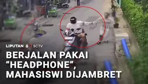 Berjalan Pakai "Headphone", Mahasiswi Dijambret
