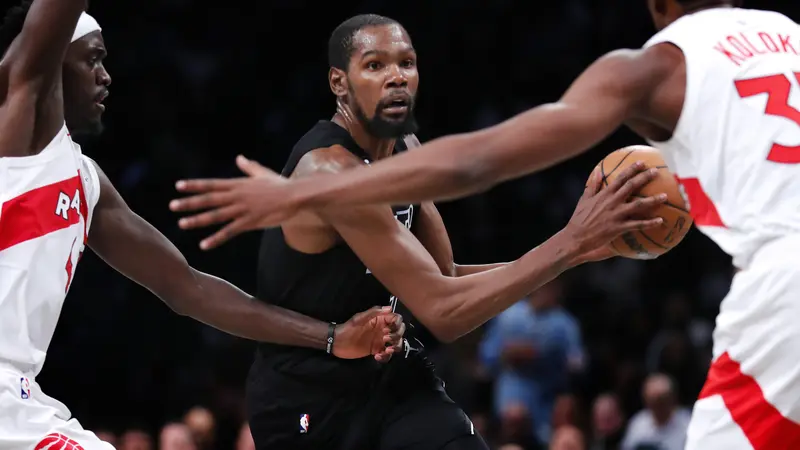 Kevin Durant memimpin Nets mengalahkan Raptors pada laga kedua di NBA 2022/2023