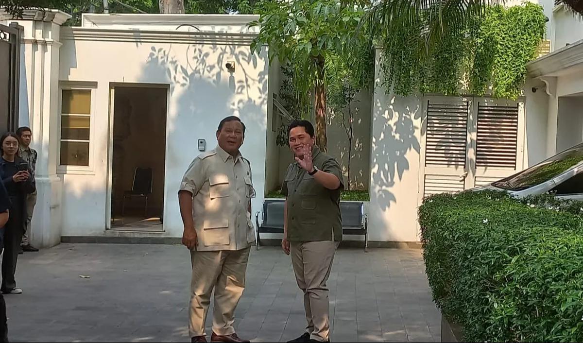 Menurut Dasco, pertemuan Prabowo dengan Erick Thohir itu bukan sebagai konsolidasi setelah ketua umum PSSI itu batal menjadi calon wakil presiden. Sebab, kata Dasco, Erick sudah lama legowo tidak dipilih Prabowo.&nbsp;<br>