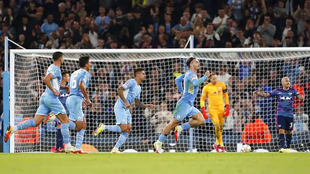 FOTO: Manchester City Lumat RB Leipzig di Liga Champions