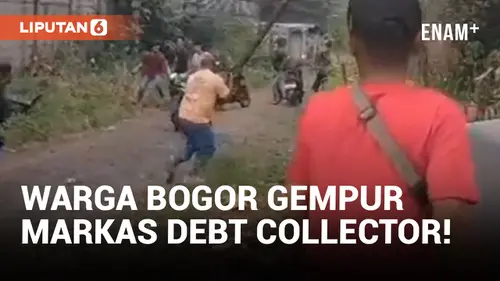 VIDEO: Tarik Paksa Motor, Kantor Debt Collector Diserbu Warga Bogor