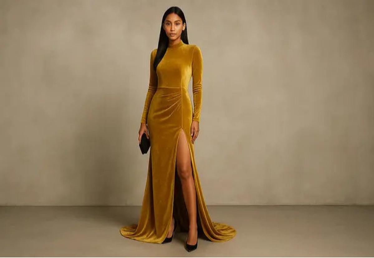 8 Model Dress Panjang Warna Gold 2025, Pilihan Aaliyah Massaid yang Elegan dan Anggun