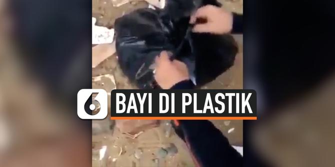 VIDEO: Terbungkus Plastik, Bayi Baru Lahir Ditemukan di Tempat Sampah