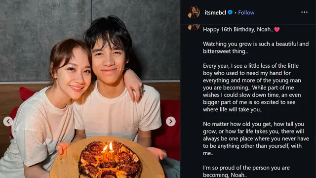 Foto Ulang Tahun Noah yang ke-16 (instagram.com/itsmebcl)