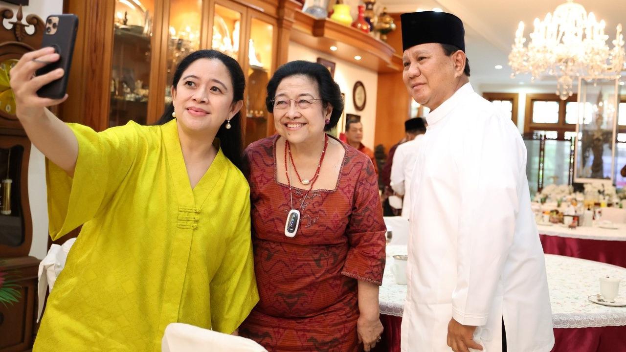 Menteri Pertahanan Prabowo Subianto bertemu Ketua Umum PDI Perjuangan (PDIP) Megawati Soekarnoputri. (Istimewa)