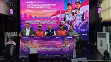 Meet and Greet bersama dua pembalap Indonesia, Veda Ega Pratama dan Mario Suryo Aji, di Menteng, Jakarta Pusat, Jumat (17-6-2026). (Arif Anggara Mulya)