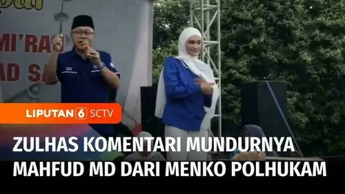 VIDEO: Kampanye di Lampung Selatan, Zulhas Turut Mengomentari Mundurnya Menko Polhukam Mahfud MD