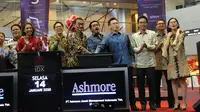 PT Ashmore Asset Management Indonesia Tbk resmi mencatatkan sahamnya di Bursa Efek Indonesia (BEI) pada Selasa ini. (Foto: BEI)