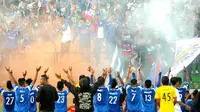 Petik Kemenangan Perdana, Begini Selebrasi Arema Indonesia