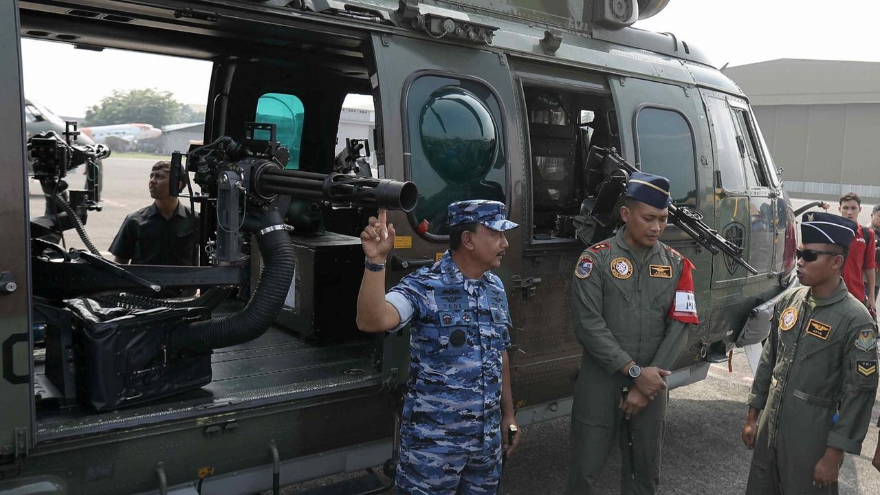 Jet tempur hingga helikopter dengan senapan mesin disiapkan TNI AU untuk amankan pelantikan Prabowo