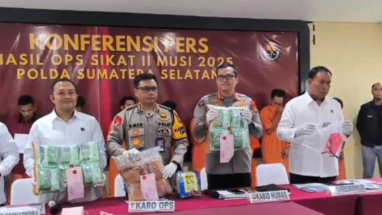 Operasi Sikat Musi Polda Sumsel Berhasil Amankan 1.178 Pelaku Kejahatan