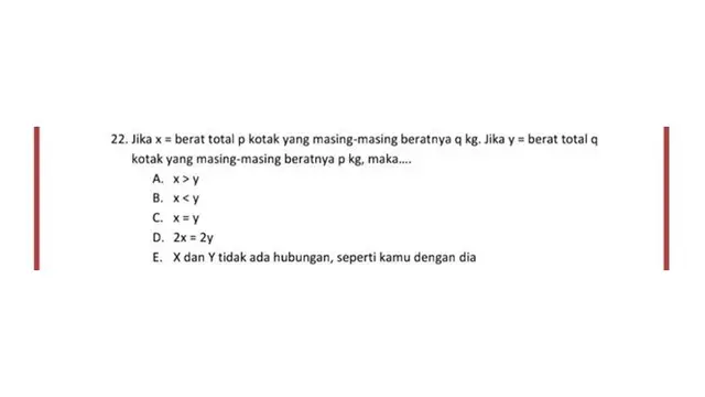 6 Soal Pilihan Ganda Ini Punya Jawaban Enggak Sesuai, Bikin Siswa Bingung